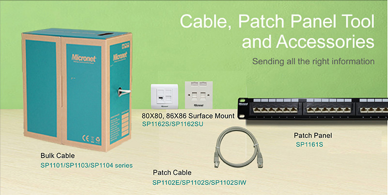 Cable, Patch Panel Tool and Accessories