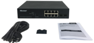 10-Port Gigabit Managed PoE Switch , 130 Watts