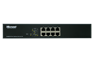 8-port Web Smart PoE Switch with 8-port PoE, 120 Watts