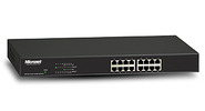 16-Port 10/100M PoE Switch with 8-port PoE, 65 Watts