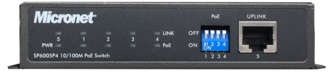 5-Port 10/100M PoE Switch with 4-port PoE, 61.6 Watts