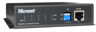 5-Port 10/100M PoE Switch with 4-port PoE, 61.6 Watts