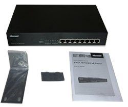 8-port 10/100M PoE Switch with 8-port PoE, 120 Watts