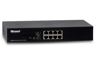 8-port Web Smart PoE Switch with 8-port PoE, 120 Watts