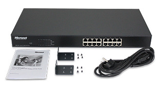 16-Port 10/100M PoE Switch with 8-port PoE, 65 Watts